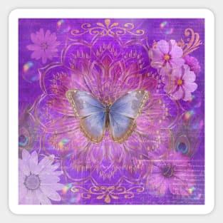 Butterfly Bubble Dream Purple Mist Sticker